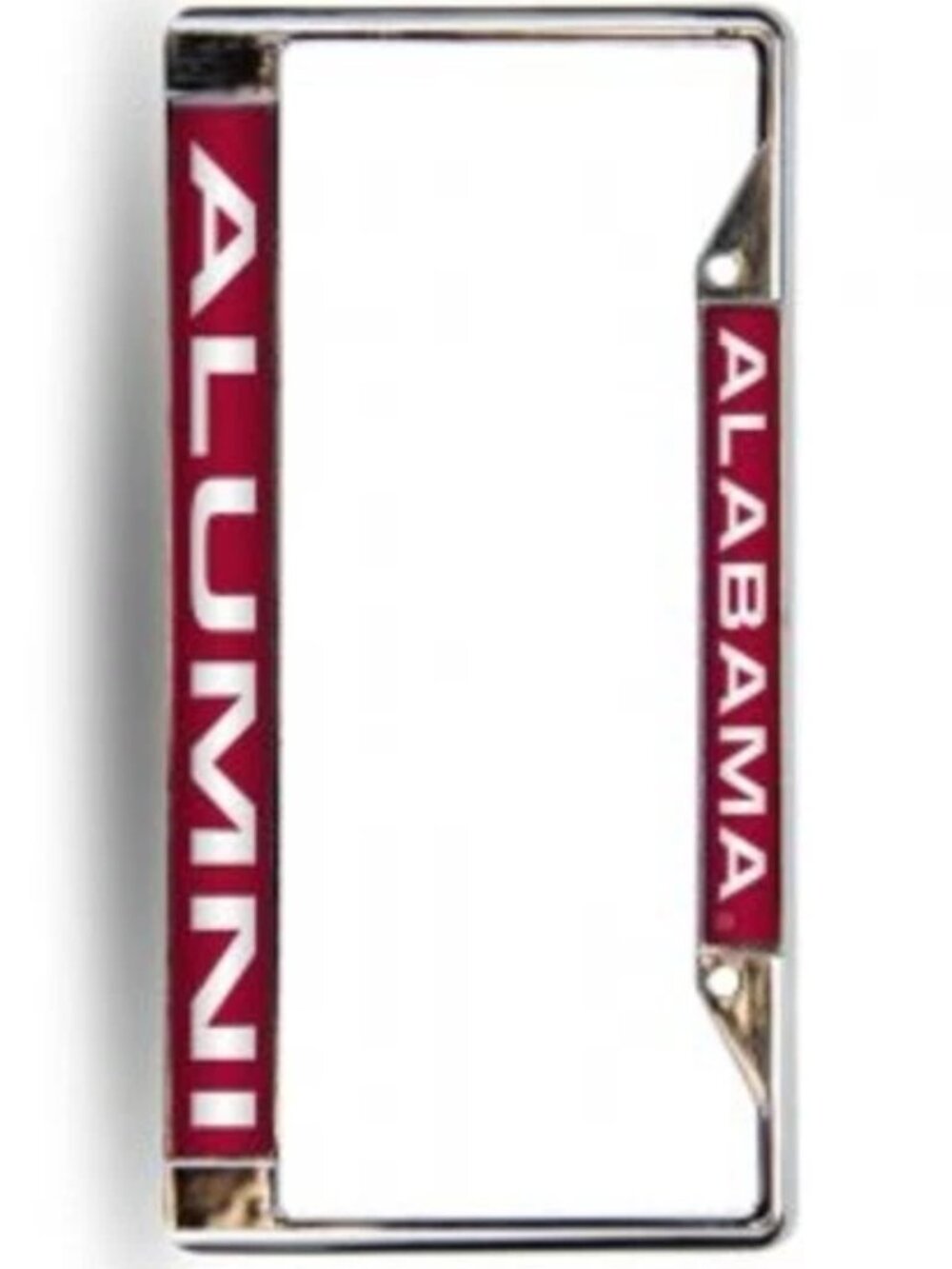 NEW Alabama Crimson Tide NCAA Laser Chrome License Plate Frame